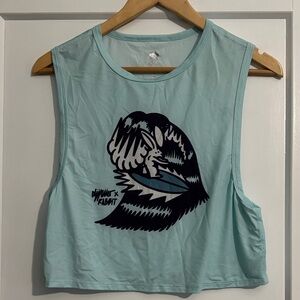 Rabbit Sleeveless Atheltic Top - Light Blue